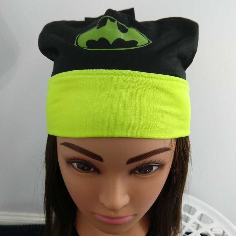 Batman Cap And Glove Set Youth Black And Neon 4-7 size hat